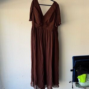 Chic Chocolate Brown Maxi Dress